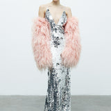 KITTY JACKET IN CHAMPAGNE BLUSH