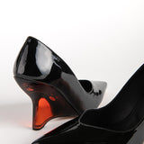 KALI PUMP IN BLACK PATENT