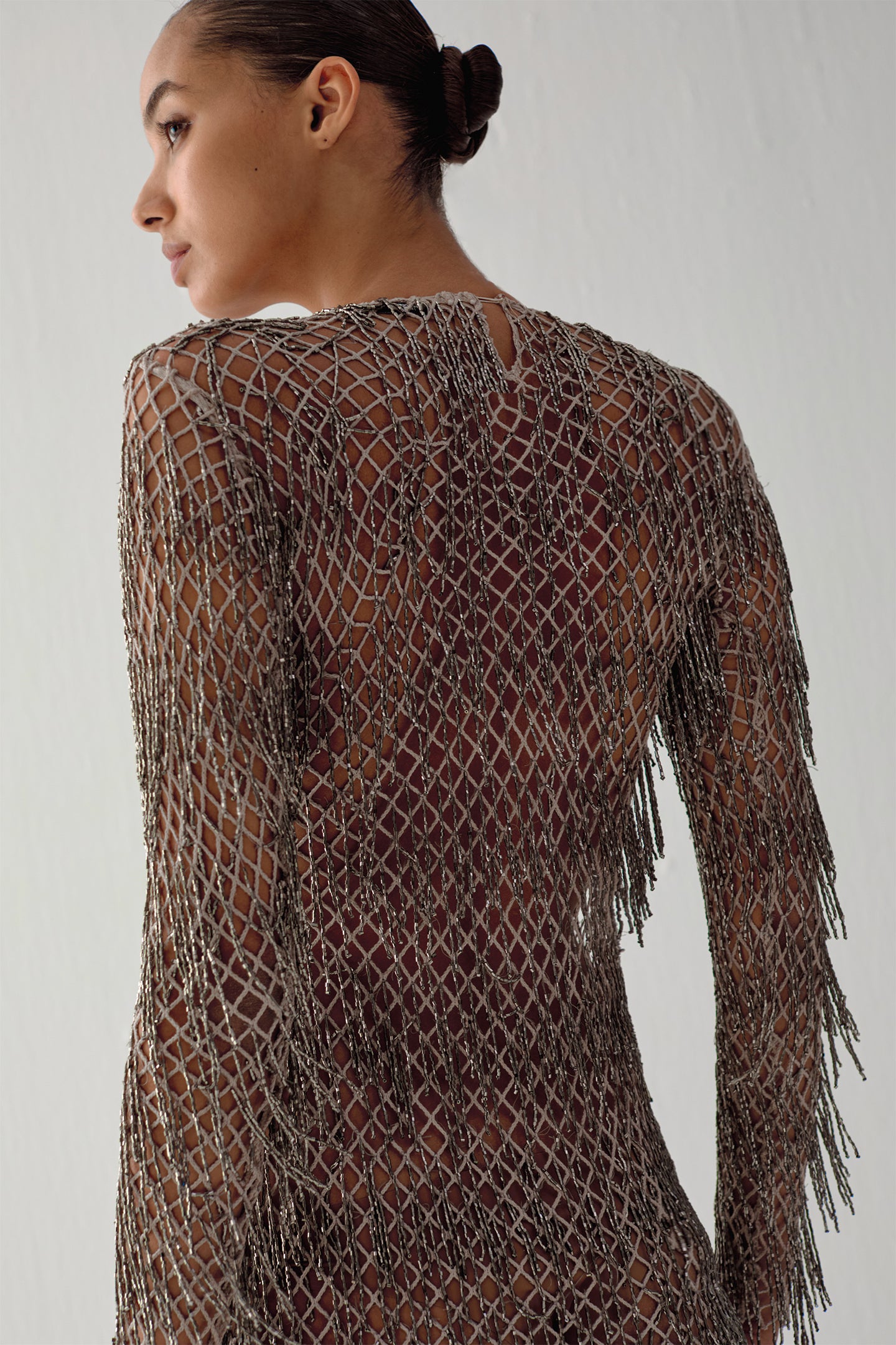Arka Görsel - BYBLOS MAXI DRESS IN ASH