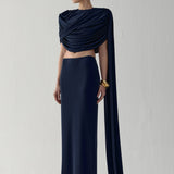 ZADA SKIRT IN HAN BLUE