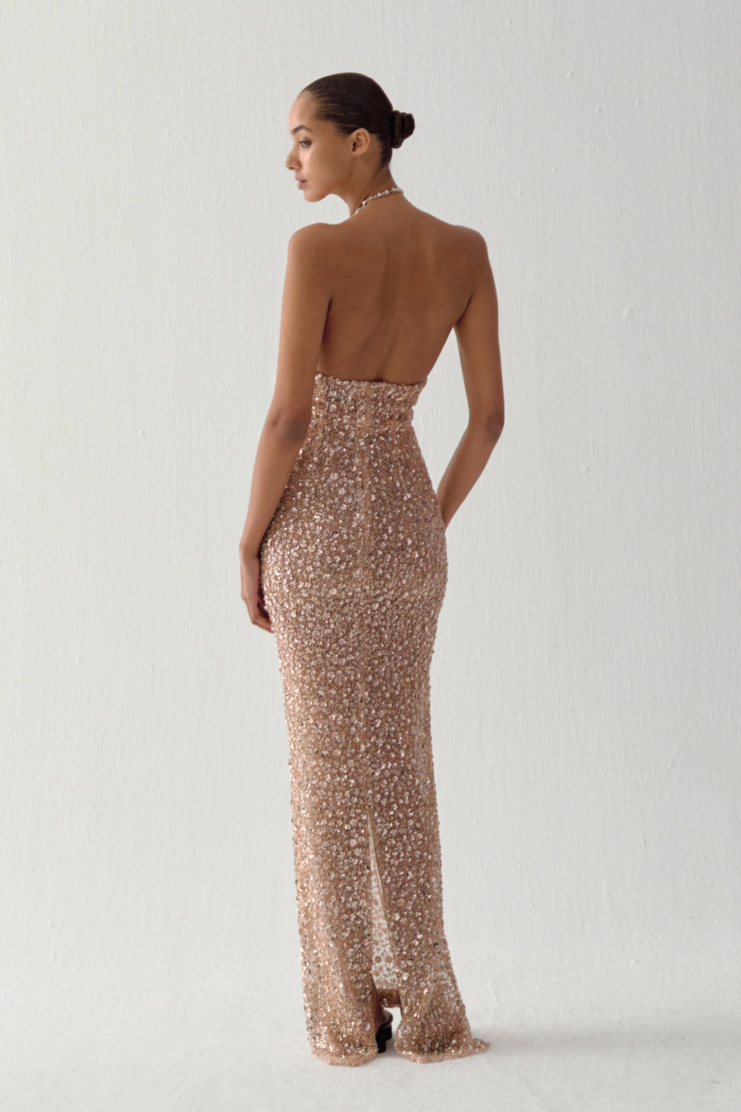 Arka Görsel - SILT MAXI DRESS IN GLITERATTI