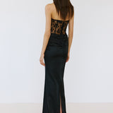 PAMELA MAXI IN OBSIDIENNE