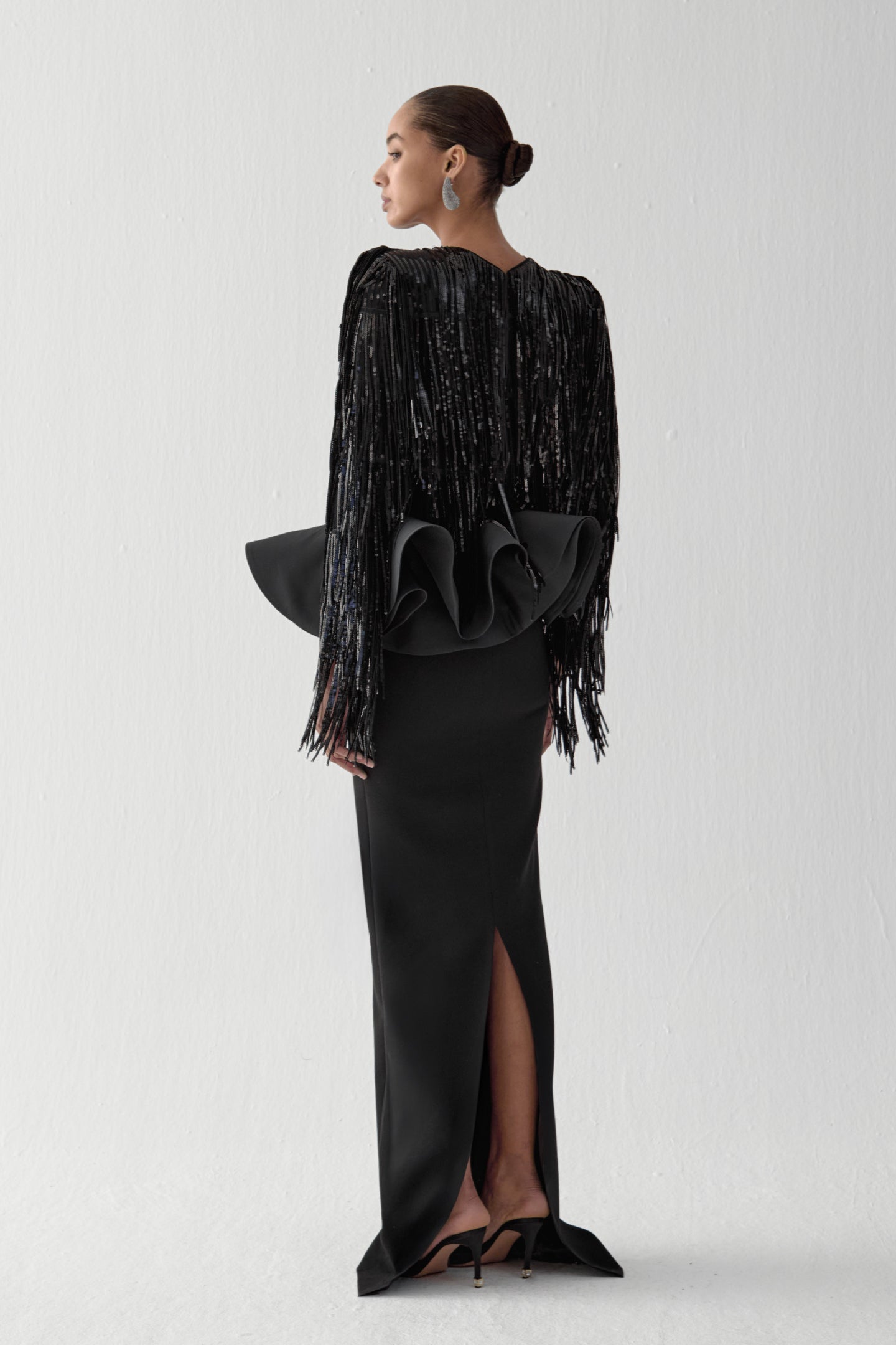 Arka Görsel - COLUMN SKIRT IN CHEZ CASTEL