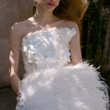 ZIZI IN WHITE MUSTANG