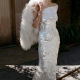 FUJI MAXI DRESS IN MOTHER OF PEARL
