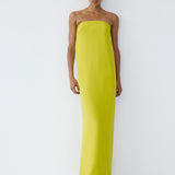COAST MAXI DRESS IN ACID LIME