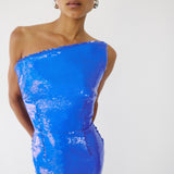 FUJI MAXI DRESS IN CABANA BLUE