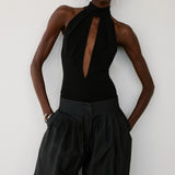 NESSA BODYSUIT IN JET