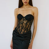 PAMELA MAXI IN OBSIDIENNE