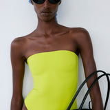 HEAT SWIMSUIT IN FRESH LIME