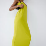 COAST MAXI DRESS IN ACID LIME