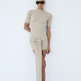 SALT MINI DRESS IN SMOKEY SAGE