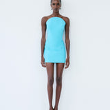 FANG MINI DRESS IN TURQUOISE