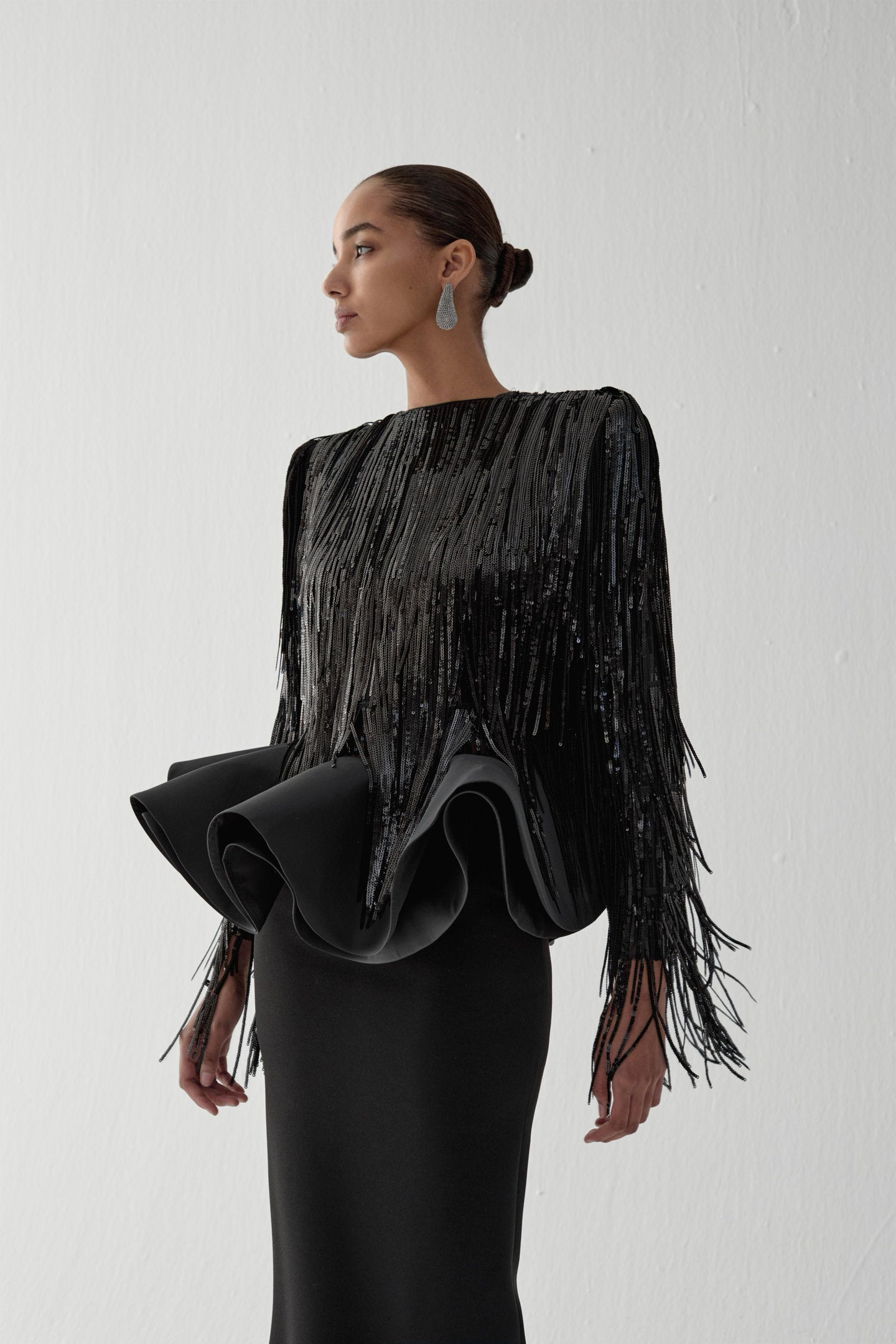 COLUMN SKIRT IN CHEZ CASTEL
