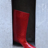 JACE BOOTS IN RED CROCO