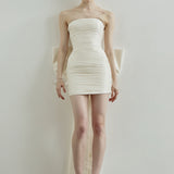 LINA DRESS IN PEARL DROP