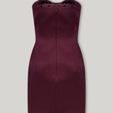 NOÉLIE STRAPLESS MINI IN BLOOD MOON