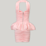SAMSARA PEPLUM MINI IN FANTASME