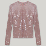 CATROUX TOP IN ROSE SMOKE