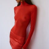 MEDEA MINI SKIRT IN REDLUXE