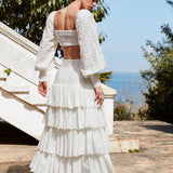 EVA SKIRT IN MOONRISE WHITE